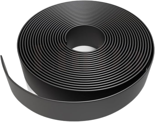 2" x20' ft Vinyl Straps for Patio Chairs Repair Outdoor Lawn Furniture Replacement Strap Strapping Matte Finish (Black) + 20 Rivets