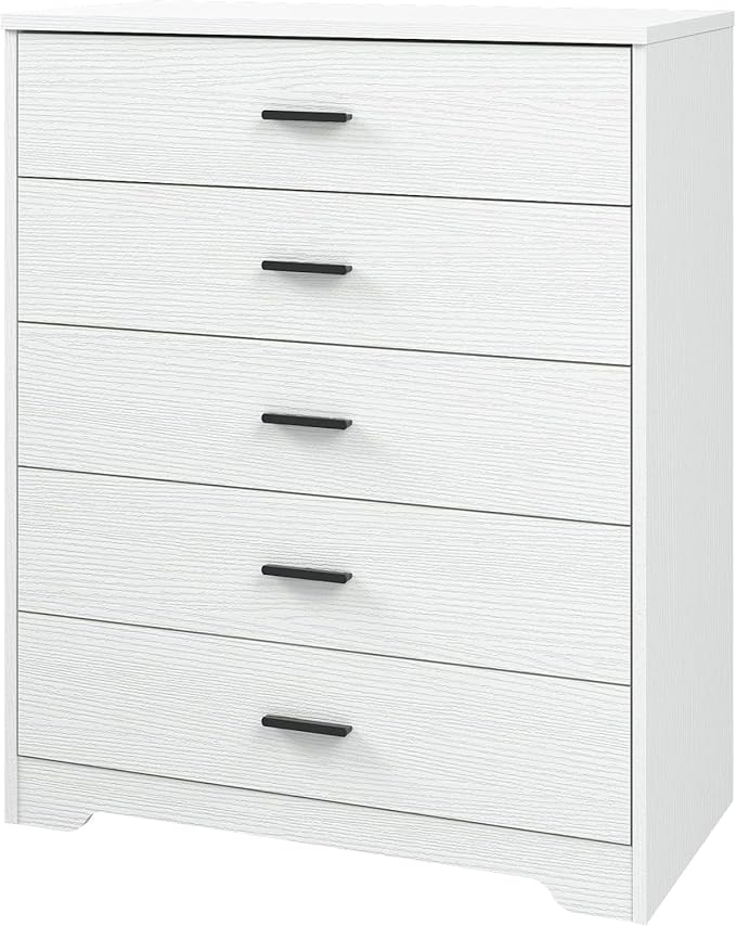 Panana 5/6 Drawer Dresser, Wooden Chest of Drawers, Storage Organizer Unit for Living Room, Home, Office