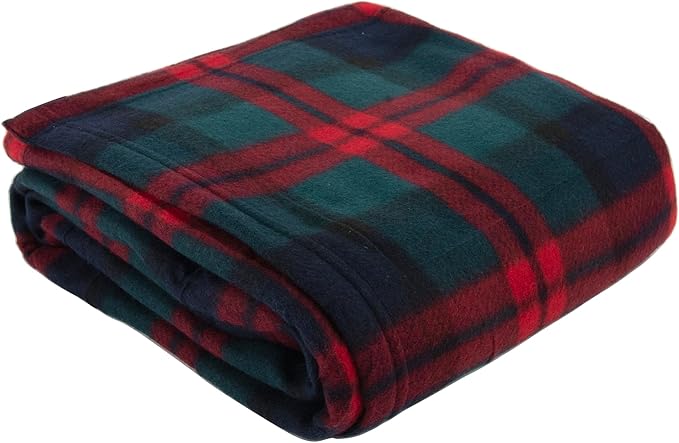 Trail maker 24 Pack Bulk Plaid Sherpa Fleece Throw Blankets 50 x 60 for Wedding Guests, Homeless, Pets | Plaid Fleece Throw Blankets Bulk
