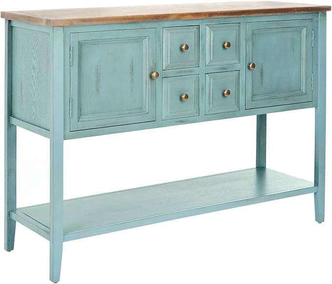 Safavieh American Homes Collection Charlotte Distressed Light Blue Sideboard