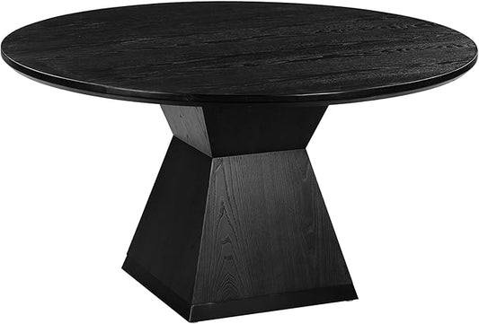 Tov Furniture Nolan Black Round Wood Dining Table