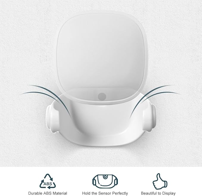 Lenink Wall Mount Compatible with Ecobee Smart Sensor, 2 Pack Smart Sensor Wall Holder Replacement Intelligent Robot Model, Not Suitable for 2nd Generation (White)