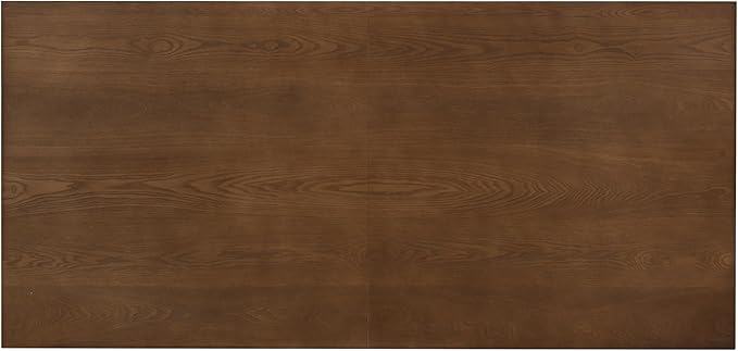 Christopher Knight Home Coadz 82 inch Wooden Dining Table, Modern Rectangular Kitchen Dinner Table for 6-8 People, Pedestal Wooden Dining Furniture for Kitchen Office Conference Room, Walnut Brown