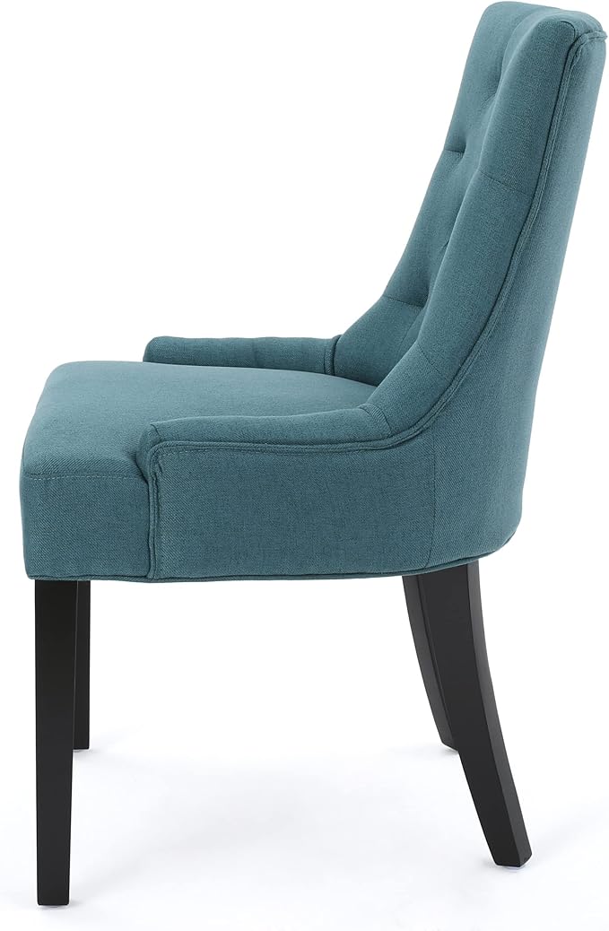 Christopher Knight Home Hayden Fabric Dining Chairs, 2-Pcs Set, Dark Teal