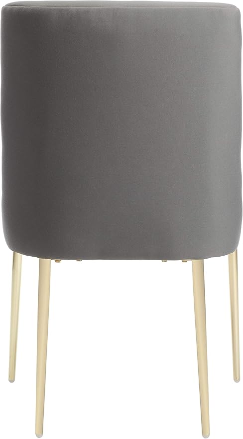 SAFAVIEH Couture Collection Nolita Glam Charcoal Grey Dining Chair