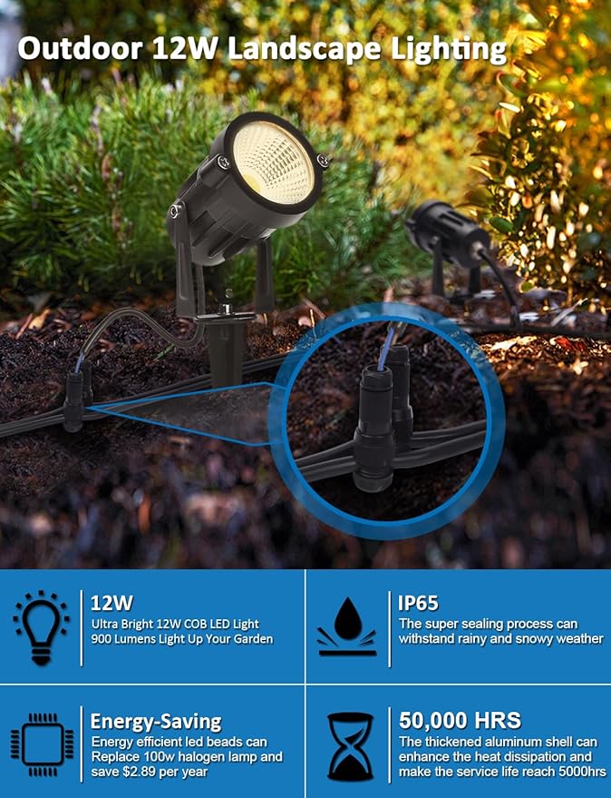 SUNVIE Low Voltage Fastlock Landscape Lighting Wire Connector Outdoor 12-14 Gauge Cable Connectors for Landscape Path Lights Work with Malibu Paradise Moonrays and More (16 Pack)