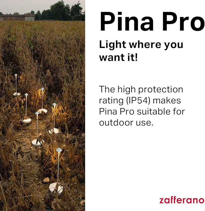 Zafferano, Pina Pro Lamp, Rechargeable Cordless Table Lamp with Touch Controls, Suitable for Indoor and Outdoor, Dimmer, 2200-3000 K, Height 11.4 Inches, Rust Color