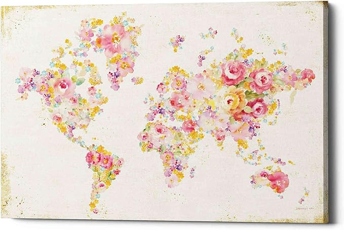 Epic Graffiti 'Midsummer World' by Danhui Nai, Canvas Wall Art, 54"x40"