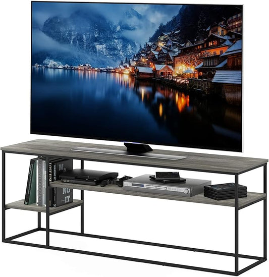 Furinno Moretti Modern Lifestyle TV Stand, French Oak Grey