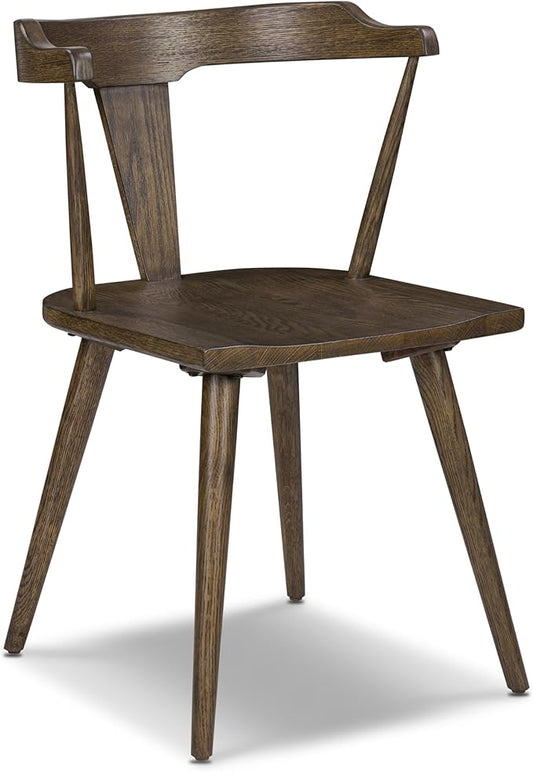 Poly & BARK Mid Century Modern Enzo Dining Chair in Tundra Brown