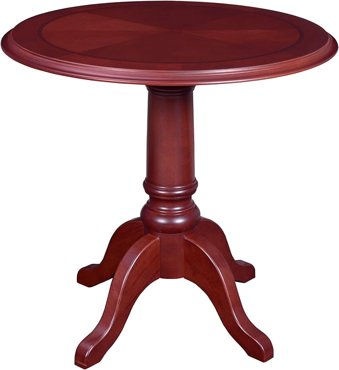 Regency Prestige 30 in. Round Queen Anne Dining Table- Mahogany