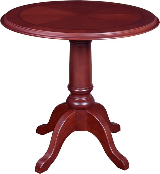 Regency Prestige 30 in. Round Queen Anne Dining Table- Mahogany