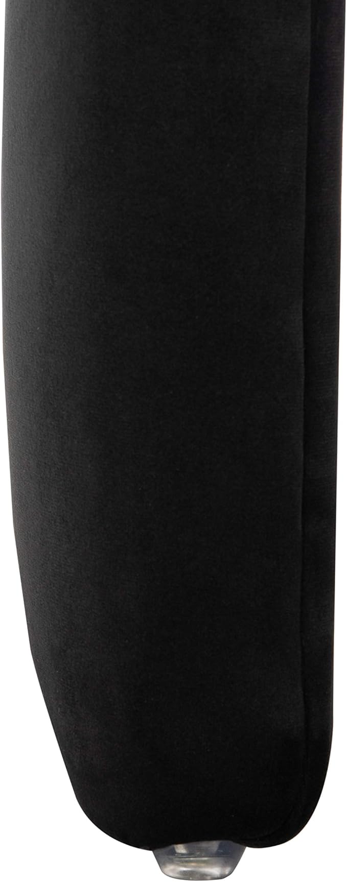Safavieh Home Collection Kibo Modern Waterfall Black Velvet Ottoman (Fully Assembled)