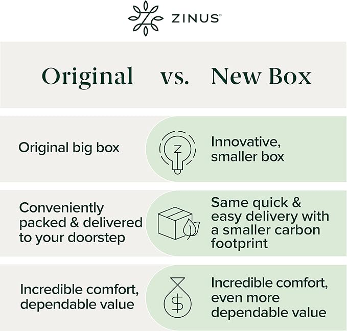 Zinus Van 16 Inch King Metal Platform Bed, Steel Slat Support, No Box Spring Needed, Eco Friendly WonderBox Packaging, Easy Assembly, Black