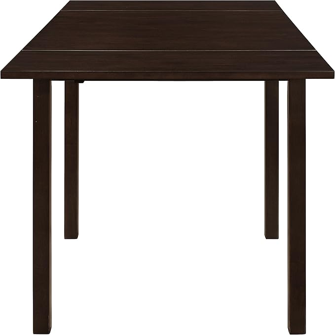 Coaster Home Furnishings - Kelso - Asian Hardwood and MDF - Rectangular Dining Table with Extension Leaf - Kitchen, Dining Room - 52-Inch - Cappuccino - 190821