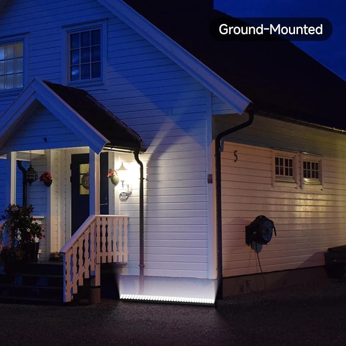 Wall Washer Light Real 72W LED 6000K Daylight Wash Lighting, IP66 Waterproof LED, Outdoor for Landscape Yard Studio Church Commercial Building Wall Wash Light, US Plug.