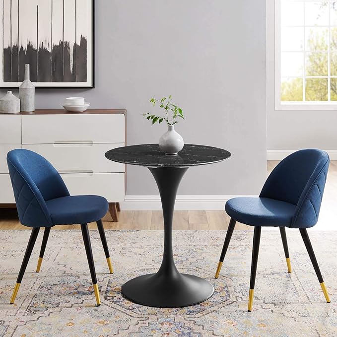 Modway Lippa Dining Table, 28", Black Black