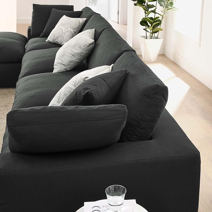 Modway Commix Down-Filled Overstuffed Upholstered 5-Piece Sectional Sofa Set