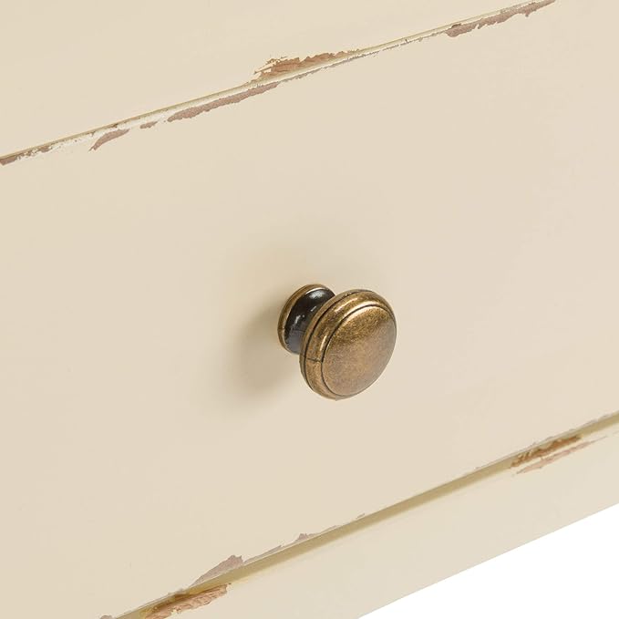 Safavieh American Homes Collection Maxine Vintage Cream Accent Table,Vanilla