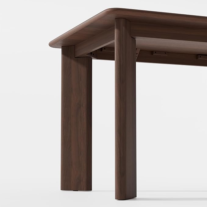 Casaphoria 67" Farmhouse Dining Table for 6，Wood Rectangular Living Room Table, Modern Kitchen Table with Sturdy Base & Thickened Tabletop, Easy to Assembly & Clean, Walnut