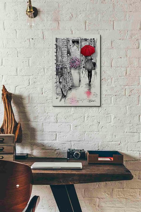Epic Graffiti 'Amsterdam Walk' by Loui Jover, Canvas Wall Art, 12"x18"