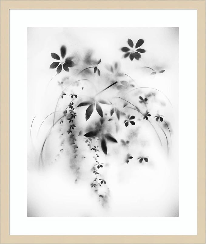 Amanti Art Framed Wall Art Print 25x21 Natural Floral Veil by Teis Albers, Nature Wall Art, Modern Contemporary Decor, Medium Poster Painting Artwork for Living Room, Bedroom, Bathroom, Kitchen,