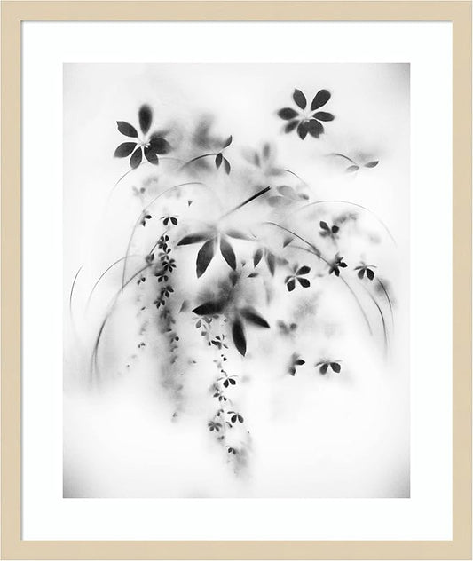 Amanti Art Framed Wall Art Print 25x21 Natural Floral Veil by Teis Albers, Nature Wall Art, Modern Contemporary Decor, Medium Poster Painting Artwork for Living Room, Bedroom, Bathroom, Kitchen,