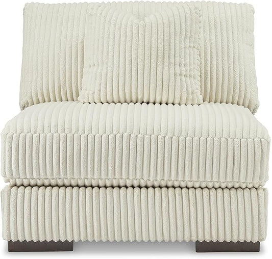 Signature Design by Ashley Lindyn Casual Anti Sag L-Shaped 6-Piece Sectional with Reversible Cushions and 9 Accent Pillows, White