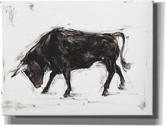 Epic Graffiti 'Toro I' by Ethan Harper Canvas Wall Art, 34"x26"