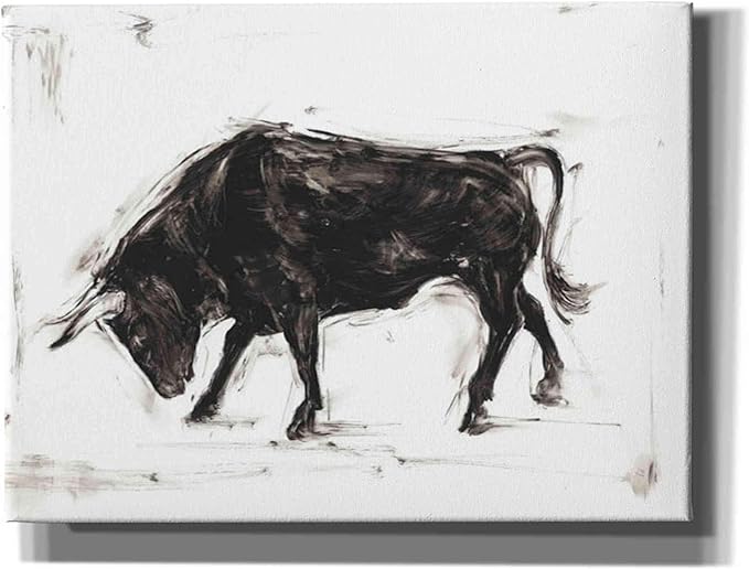 Epic Graffiti 'Toro I' by Ethan Harper Canvas Wall Art, 16"x12"