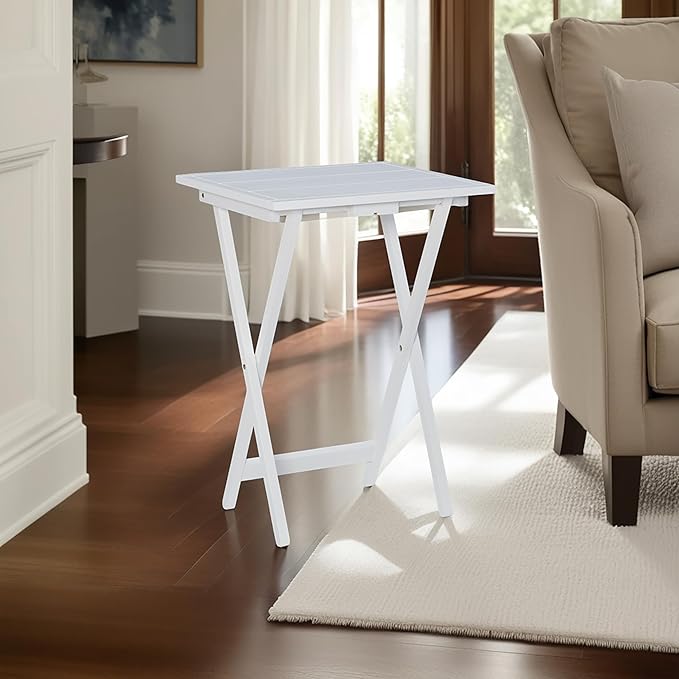 Powell Gemma Tray Table, White