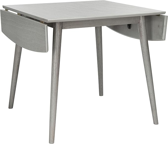 SAFAVIEH Home Collection Kaylee Drop Leaf Dining Room Table DTB1403B, Dark Grey