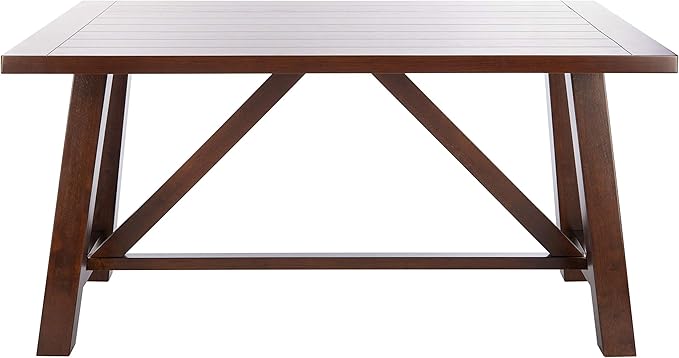 SAFAVIEH Home Collection Ainslee Brown Rectangle Dining Table