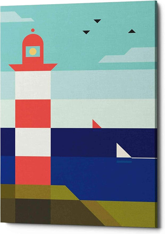Epic Graffiti 'Lighthouse' by Antony Squizzato, Canvas Wall Art, 26"x34"