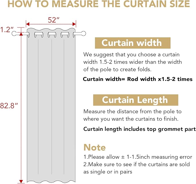 H.VERSAILTEX Blackout Curtains for Bedroom/Living Room Thermal Insulated Printed Curtain Drapes 84 Inches Long Energy Efficient Room Darkening Curtains Pair (2 Panels), Vintage Floral Brown & Blue