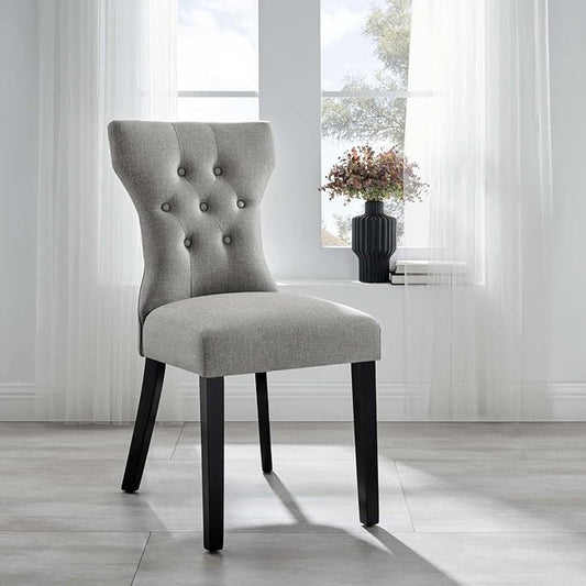 Silhouette Dining Side Chair in Light Gray