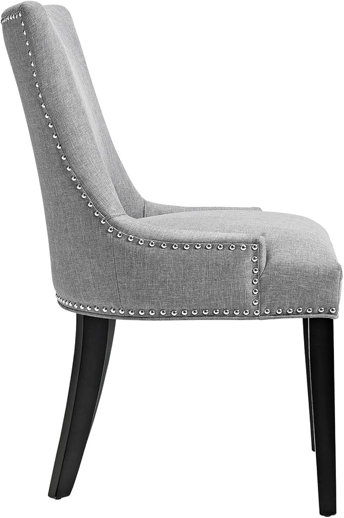 Modway EEI-3497-LGR Marquis Dining Chair Fabric Set of 4, Light Gray