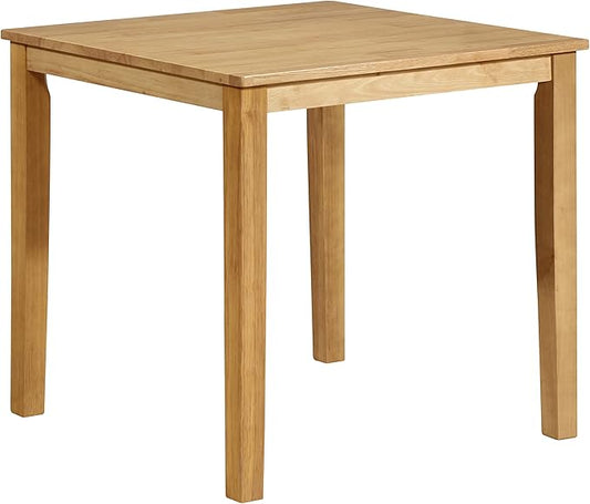 KB Designs - Natural Oak 30” Square Solid Wood Dining Room Kitchen Table