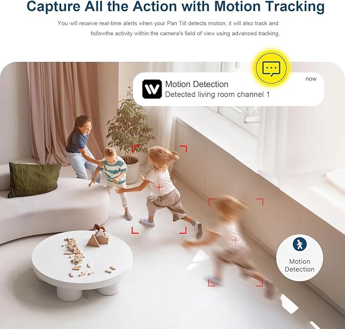 Indoor Security Camera - 5G & 2.4GHz Dog/Pet WiFi Security Camera & Motion Detection, 360° Pan/Tilt Plug-in Indoor Camera for Home Security, Smart AI 911 One-Click, US Cloud Storage (2Pack)