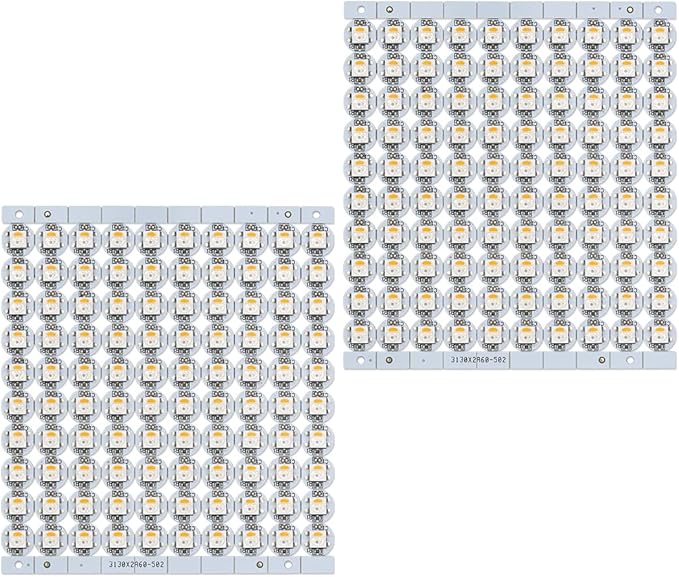 BTF-LIGHTING SK6812(WS2812B) RGBW LED Chips 200PCS RGB+Warm White Individually Addressable 5050SMD Module Pixels Light DC5V White PCB Chasing Dream Color for Christmas(No Adapter or Controller)