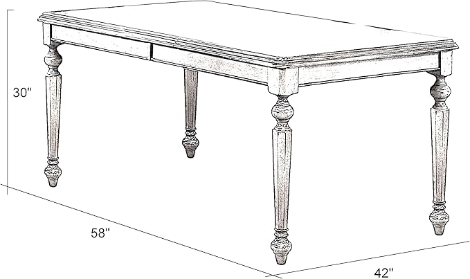 Sunset Trading Andrews Dining Table, Distressed Chestnut