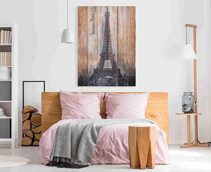 Epic Graffiti 'Rustic Eiffel Tower' by Karen Smith, Canvas Wall Art, 40"x60"