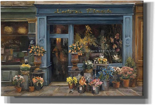 Epic Graffiti 'Lartisan Fleuriste' by Marilyn Hageman, Canvas Wall Art, 26"x18"