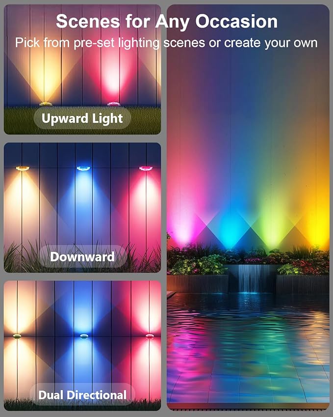 Permanent Outdoor Lights Pro,150ft RGB+IC Smart Outdoor Decor,App/Remote,Christmas,Halloween,Multi Scene Modes,IP67 Waterproof,Eaves Light with Daily & Holiday Party Decor,House Roof Lighting
