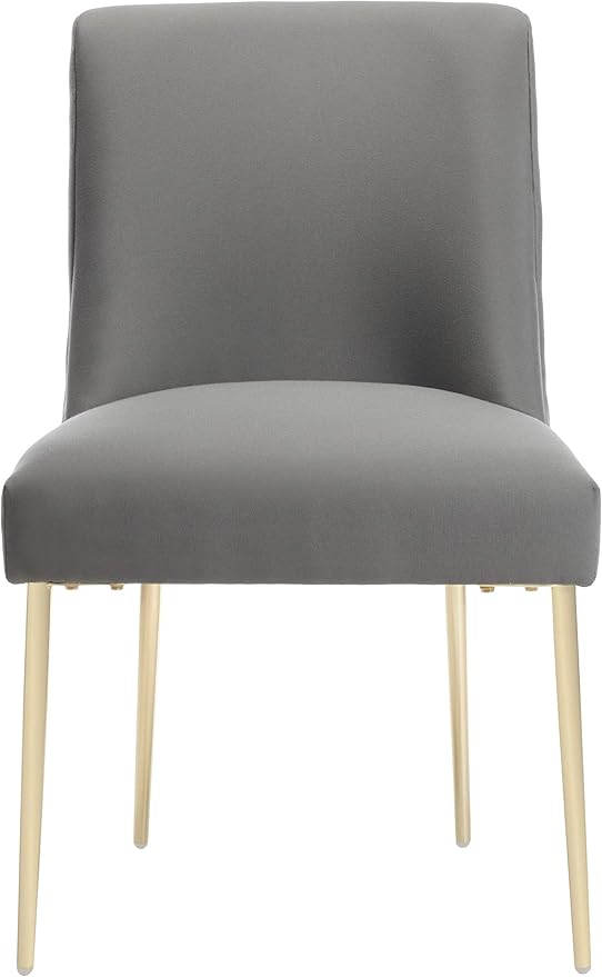 SAFAVIEH Couture Collection Nolita Glam Charcoal Grey Dining Chair