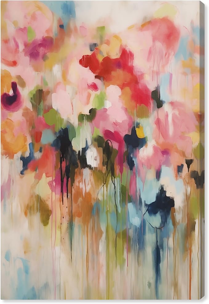 Art Remedy Soft Lush Pastel Canvas New Floral Wall Art, Gallery Wrapped, 10" x 15"