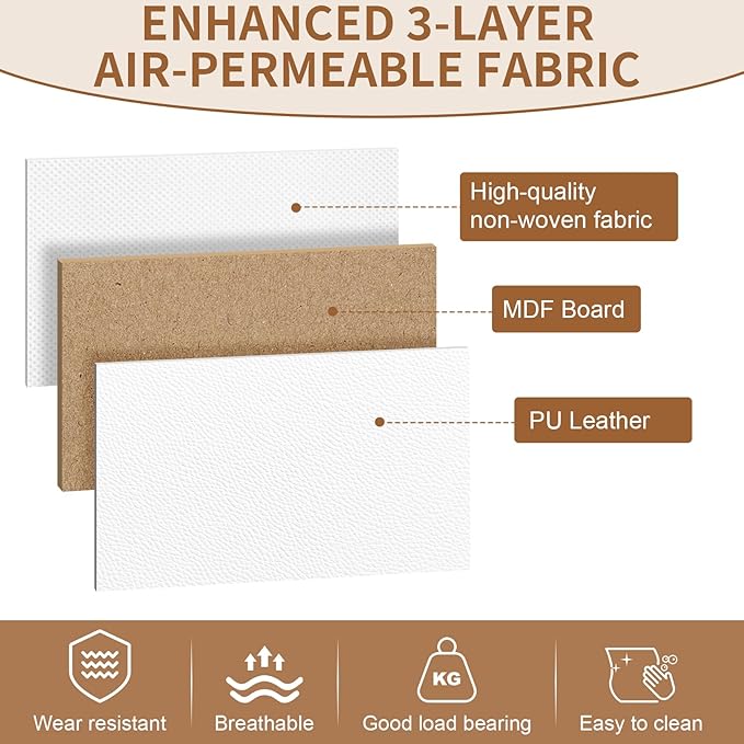 SHAWKEN Dresser for Bedroom with 5 Drawers,Fabric Dresser with One-Piece Steel Frame,Budget-Friendly Organizer for Closet, Hallway, Studio Apartment (Leather White)
