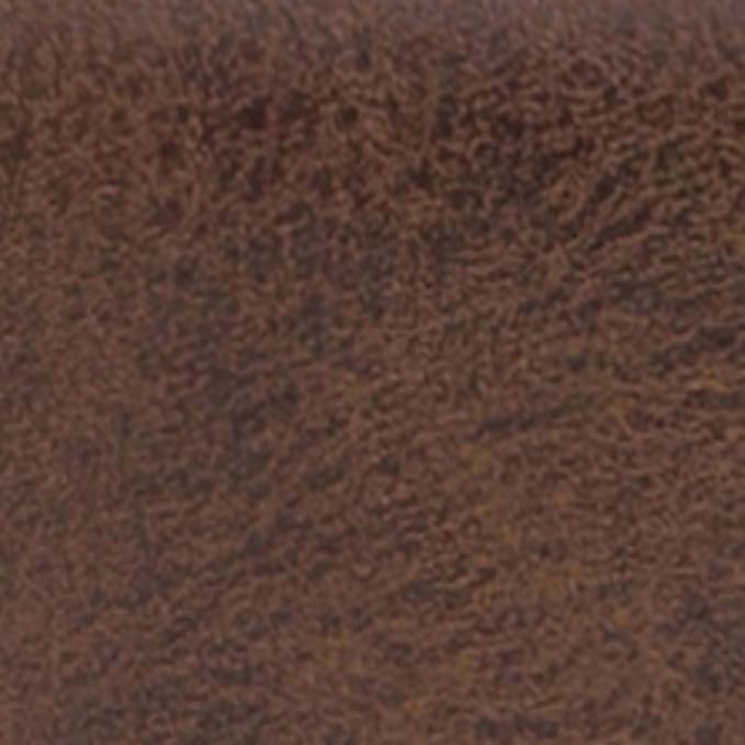 SIMPLIHOME Lacey Tufted Ottoman Bench - 41 inch Wide Upholstered Vegan Leather Rectangle Ottoman in Distressed Chestnut Brown, Contemporary Bench for Bedroom with Stitching Detail, Assembled