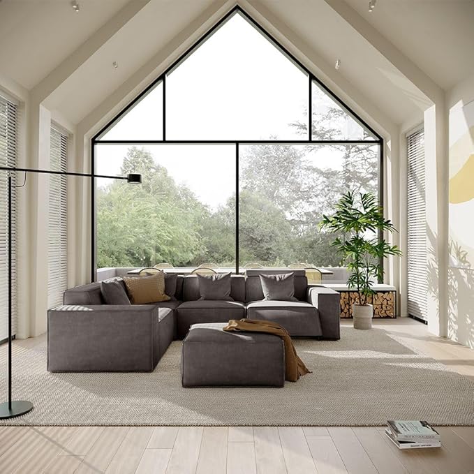 110" Power Sofa L-Shaped Couch,Modular Sectional Couches for Living Room,Modern Large Sofa with Recliners,Comfy Velvet Cloud Couch with Deep Seat,Pet Friendly for Home Office(Dark Grey)