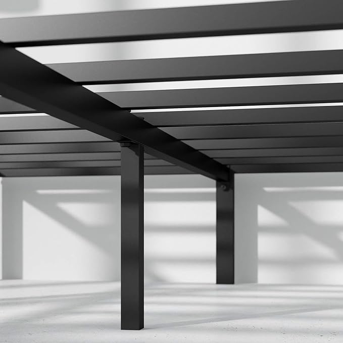 ZINUS Yelena 14 Inch Metal Platform Bed Frame, Steel Slat Support, No Box Spring Needed, Easy Assembly, King